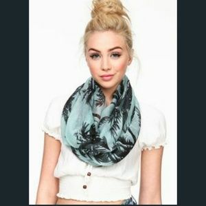 New! Palm Trees Palm Leaves Infinity Scarf
